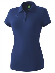 Erima Женская спортивная поло-рубашка для команд, темно-синего цвета