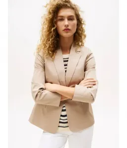 Элегантный жакет slim fit Tommy Hilfiger, бежевый