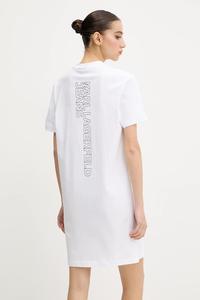 Хлопковое платье Karl Lagerfeld Jeans, белый