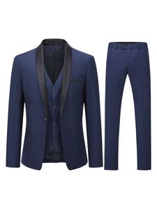 Приталенный костюм Youthup, темно-синий