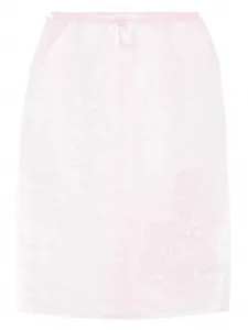 Юбка с цветочной вышивкой Cecilie Bahnsen, розовый