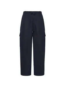 Карго-брюки на завязках Alaia, синий