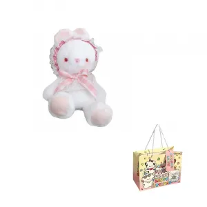 Плюшевая кукла Snow Rabbit Lolita высотой 30 см KUMAOYA, розовый