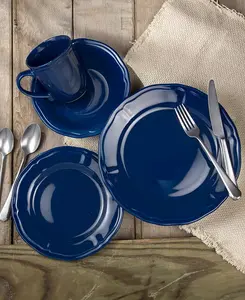 Siena. Набор столовых приборов из 16 предметов, сервиз на 4 персоны. Euro Ceramica, blue