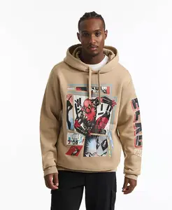 Мужская худи Deadpool Art of Life Ecko Unltd, коричневый/бежевый