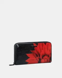 Кошелек с эффектом кожи и большим цветком Desigual