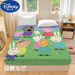 Disney Простыня на резинке 135x200 см, детская, с принтом Peppa Pig 4