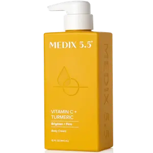 Увлажняющий лосьон для тела с витамином С и куркумой для осветления и подтяжки кожи. Medix 5.5