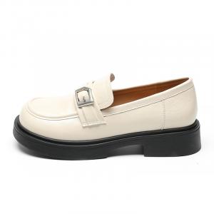 ZHR Лоферы женские черно-бежевые бежевые, цвет Beige