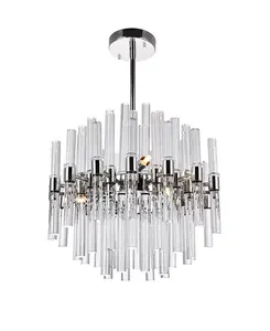 Люстра Miroir на 8 ламп Cwi Lighting, chrome