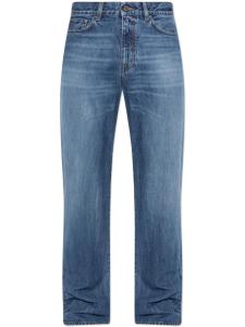 Джинсы с нашивкой-логотипом Versace, синий