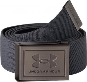 Under Armour мужской пояс Stretch Webbing, (025) Castlerock/Black/Black