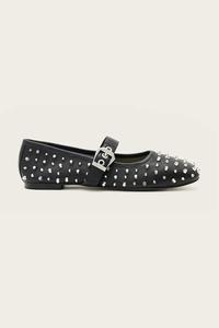 Кожаные балетки Holly Stud Allsaints, черный