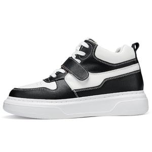 Амортизация, отскок, увеличение высоты, устойчивость к истиранию, противоскользящие высокие повседневные туфли унисекс PAIBLOKS, Black White