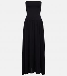 Плиссированное платье-бюстье Oda Eres, нуар