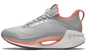 Кроссовки женские Jueying Essential с низким верхом из микрокристаллического материала серо-серебристого цвета Lining