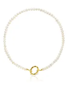 Ожерелье Odyssey с жемчугом Obsidian, золотистый