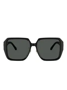 Солнцезащитные очки Versace Square Full Rim, черная оправа и темно-серые линзы VE4472DGB1/87 Versace Eyewear