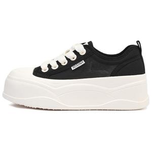 JOSINY Женские скейтерские кеды с низким верхом устойчивые к истиранию черные, цвет Black