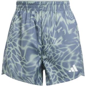 Шорты для тренировок с принтом по всей поверхности Adidas, цвет silgrn