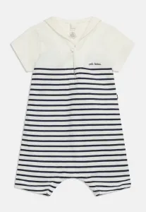 Комбинезон унисекс combicourt Petit Bateau, White/Dark Blue