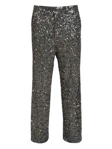 Nineminutes брюки с пайетками, серебряный