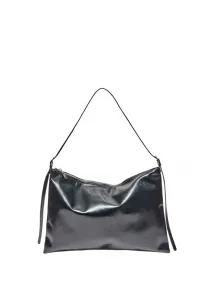 Миниатюрная мягкая сумка через плечо на молнии. Stradivarius, Black