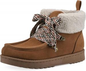 Женские ботинки WHITE MOUNTAIN Icebox с искусственным мехом и носком-мокасином