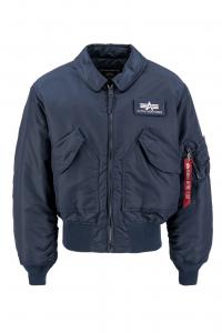 ALPHA INDUSTRIES Куртка междусезонная 'CWU 45' Regular fit в темно-синем цвете