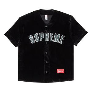 Джерси Supreme Velvet Baseball Jersey, Black