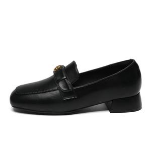 ZHR Лоферы женские, черные/бежевые