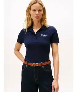 Футболка поло Slim fit Tommy Hilfiger, синий