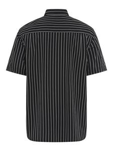 Рубашка с короткими рукавами в черную полоску Man's World