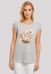 Футболка с принтом VOGELNEST BLUMEN F4NT4STIC, серый