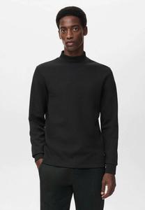 Топ Mango Long sleeved top, Black