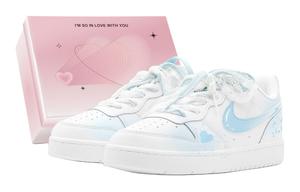 Nike Court Borough GS Couple's, романтический подарок, ice blue beloved low top скейтборд обувь women's