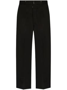 Maison Margiela брюки из шерсти с четырьмя стежками, черный