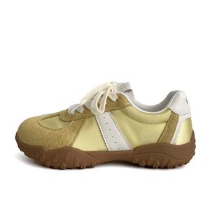 City camel Женские низкие кеды желтые, цвет Yellow