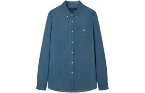 Teenie Weenie Men Мужская рубашка унисекс Teenie Weenie, Светлый Индиго