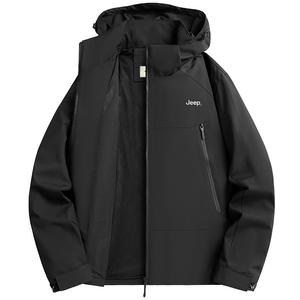 Jeep Городская куртка для путешествий и поездок унисекс, Black (Unlined Jacket)