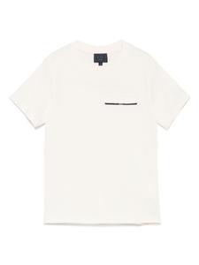 Fay Kids футболка с логотипом, нейтральный цвет