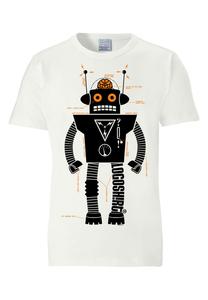 Футболка Logoshirt Roboter Logo Logo, цвет altweiss