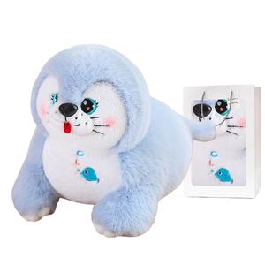 Плюшевая игрушка Seal, плюшевая кукла, высота 35см/55см/75см Whoops, синий