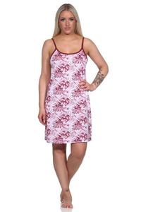 Ночная рубашка NORMANN Ärmelloses Spaghetti Träger floralem print, красный