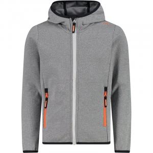 Детская куртка Kapuzensweat с капюшоном и фиксатором Cmp, цвет bianco-graffite