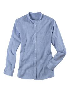 Рубашка с длинным рукавом HIS, синий