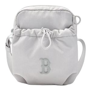 MLB Нейлоновая кросс-боди сумка мини унисекс серо-белая, Gray White