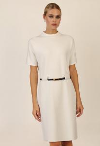 Платье Apart WITH GÜRTEL, Creme/White