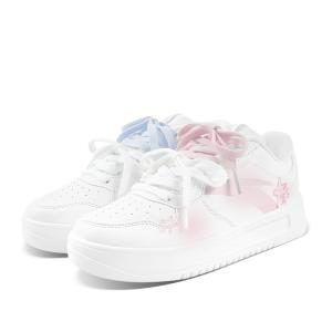 ANTA Расслабленные нескользящие, устойчивые к истиранию, легкие низкие скейтбордские туфли unisex pink blue mismatched