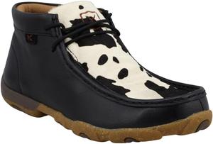 Ботинки Twisted X Men's 6" CellStretch Lacer Nano Safety Toe, Black & White Cowhide & Black